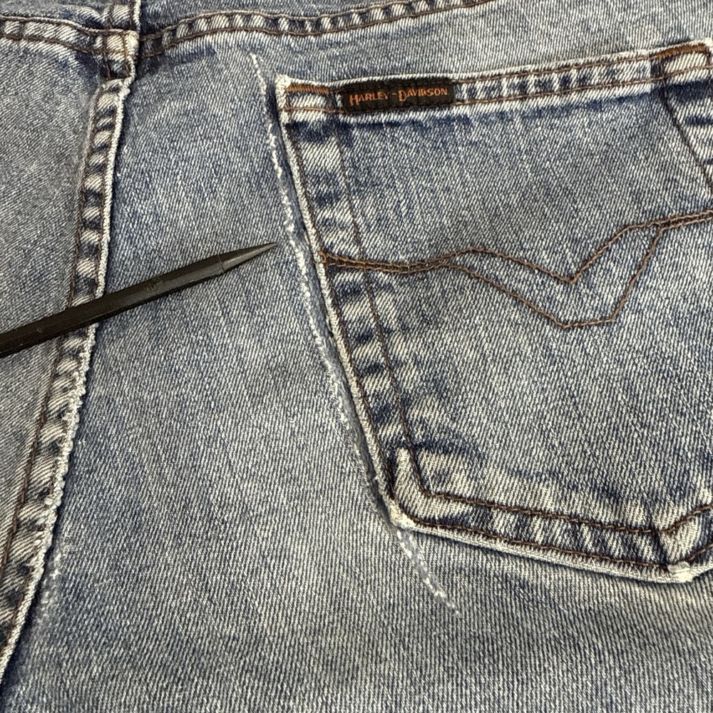 Harley Davidson Bootcut Jeans Womens Size 14L Denim Motorcycle - Picture 11 of 16